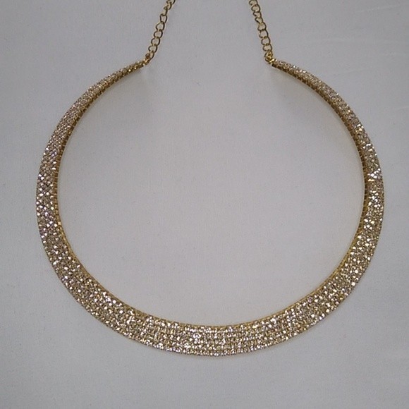 💎🛑⚠️LAST ONE! 💞Rhinestone Pave Choker Necklace! - Picture 3 of 10